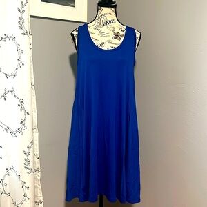 NWT Loft Women’s Blue Casual Summer Dress Size Small